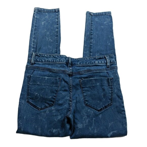 Mossimo Mid Rise Skinny Jeans Destroyed Fleck Size 6/28 - Picture 2 of 7